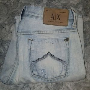 Distressed Armani Jeans